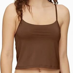 Calvin Klein Form To Body Lounge Camisole in Brown